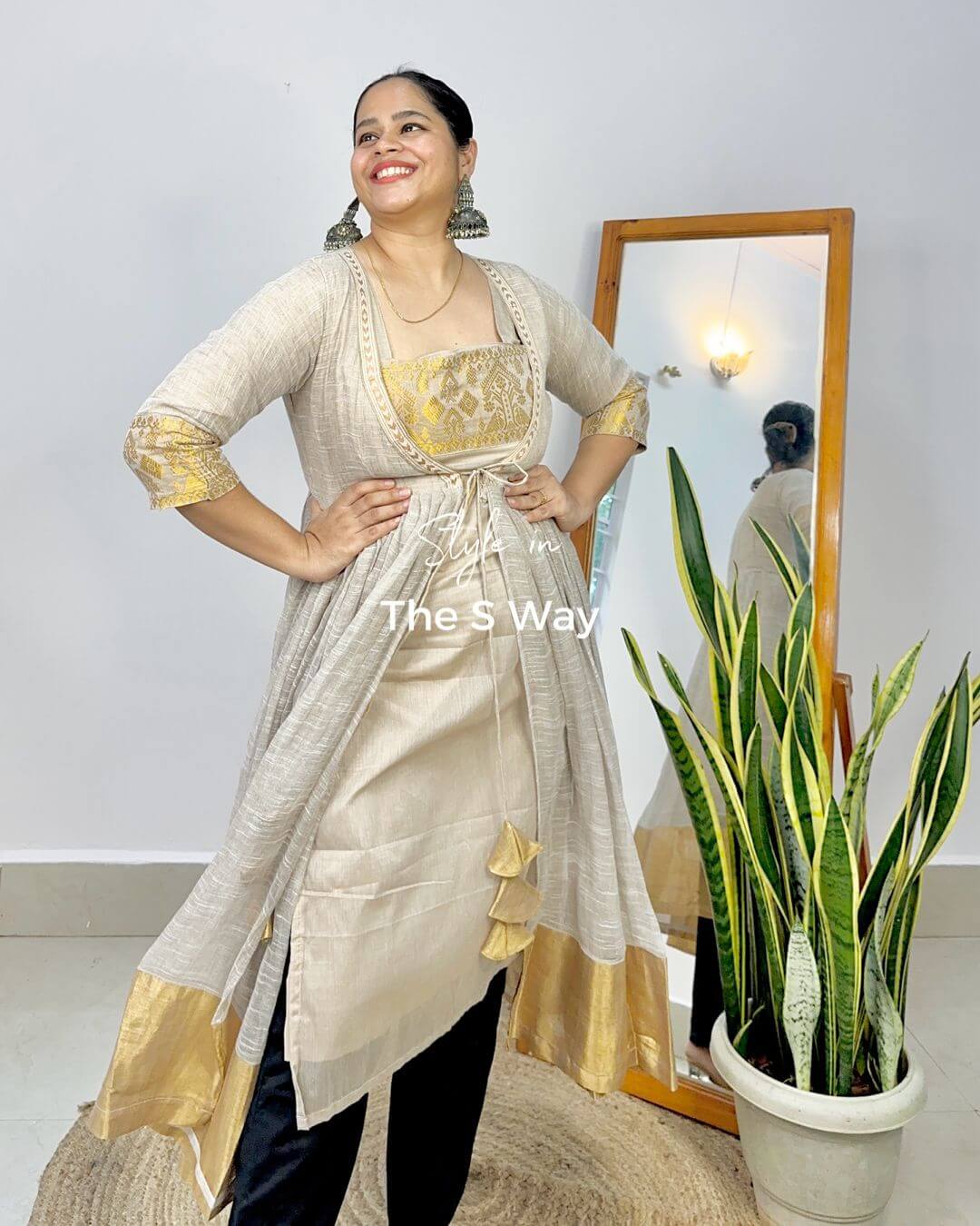 GREY LAYERED KURTA 2 (1)