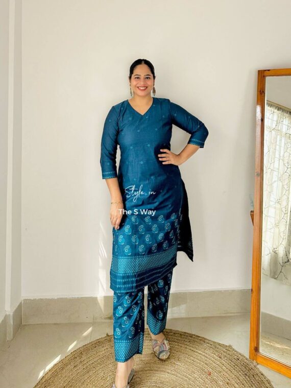 Mridula Co- Ords Set - Teal
