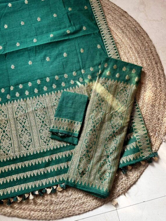 Aruna Sador Mekhela - Earthy Green